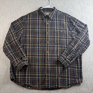 Duluth Trading Co Flannel Men's Size XL Relaxed Fit Plaid